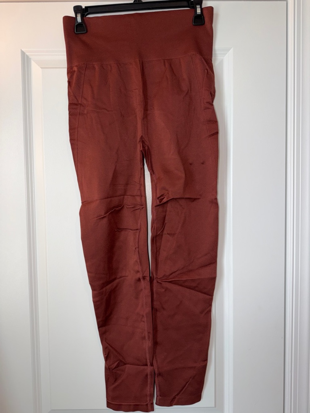 PROZIS High-Waist Textured Leggings - Rust